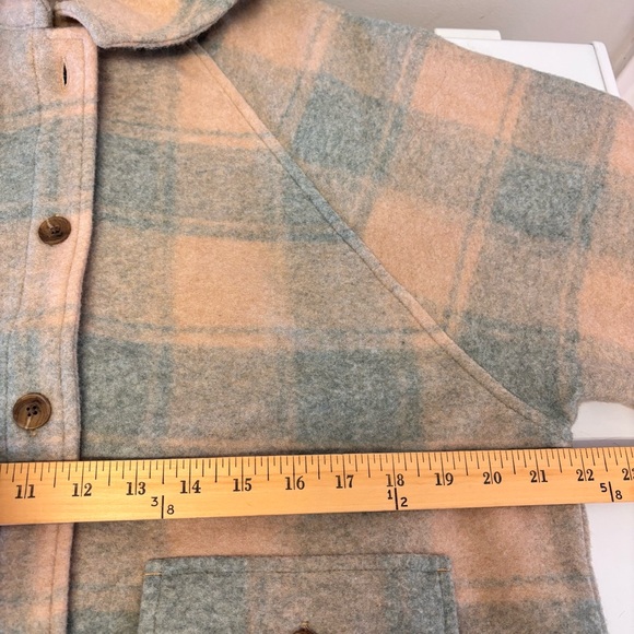 Madewell Oversized Brushed Jacquard Plaid Jacket Women’s Size Small - Picture 9 of 12